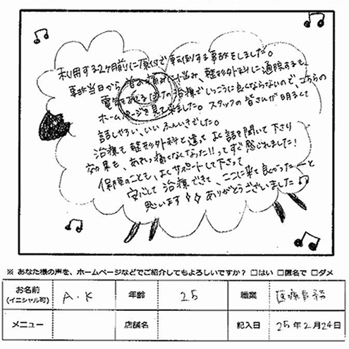 神戸市垂水区 A.Kさん 20代